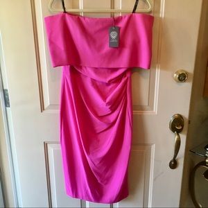 NWT Vince Camuto off the shoulder dress pink sz 10